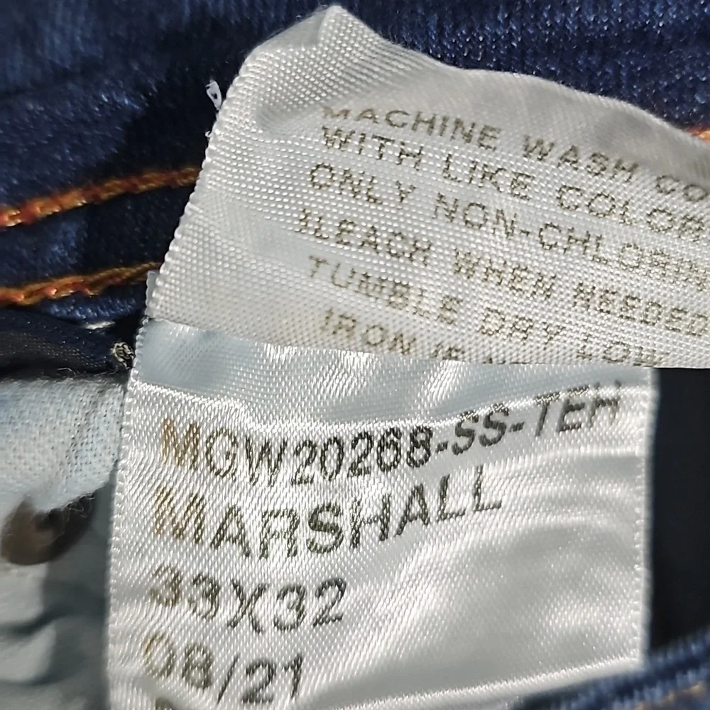 Rye Slim Straight Jeans Marshall Size 33x32‎